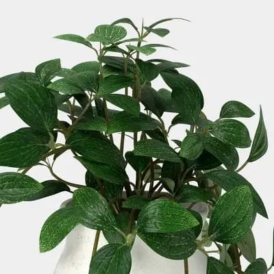 Threshold 8.5" Artificial Dark Trailing Leaf Plant - Thresholdâ„¢ [Polyester, Ceramic, 4.25 Inches (H) x 4 Inches (W)]