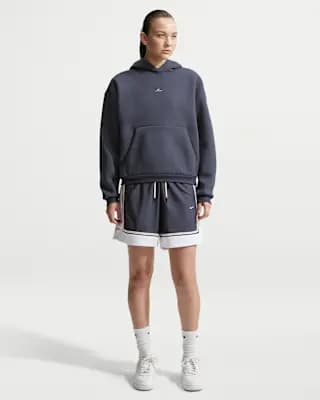 Nike Standard Issue Women's Brushed Pullover Basketball Hoodie Gridiron/Pale Ivory [Gridiron/Pale Ivory, Kangaroo pocket, Locker loop]