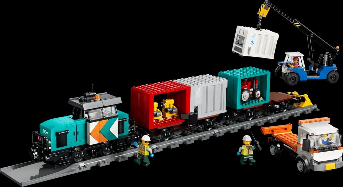 LEGO Harbor Freight Train with Crane & Truck 60509 [803 pieces, ages 7+, City]