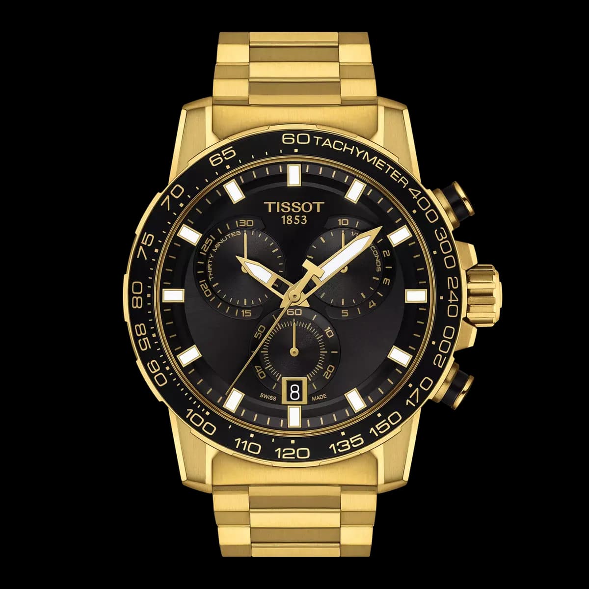 Tissot Supersport Chrono 45.5mm Black T1256173305101 [45.50 mm, Quartz chronograph PowerDrive, 100 m]