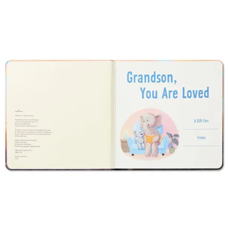 Grandson You Are Loved Board Book [Dimensions 7.25'' W x 7.25'' H x 0.5'' D, Material Paper., Count 1, Genre Juvenile Fiction]