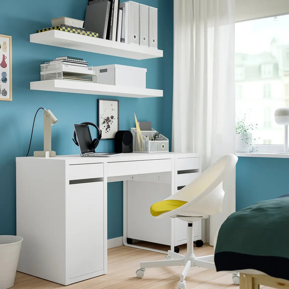 IKEA MICKE Desk, white [Width 41 3/8 ", Depth 19 5/8 ", Height 29 1/2 "]