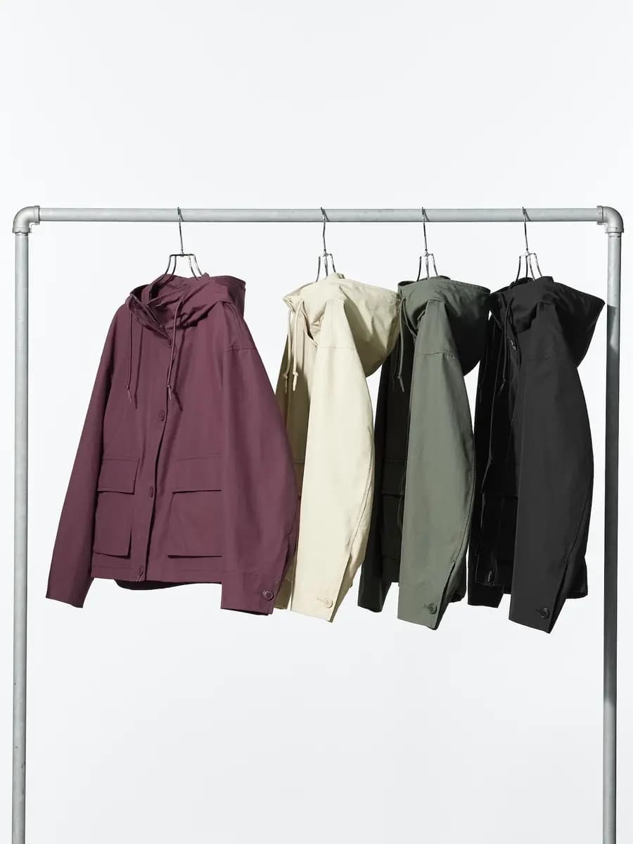 Uniqlo Cotton Blend Utility Parka Wine [Imported, Hand wash cold, Do not dry clean, Regular length.]
