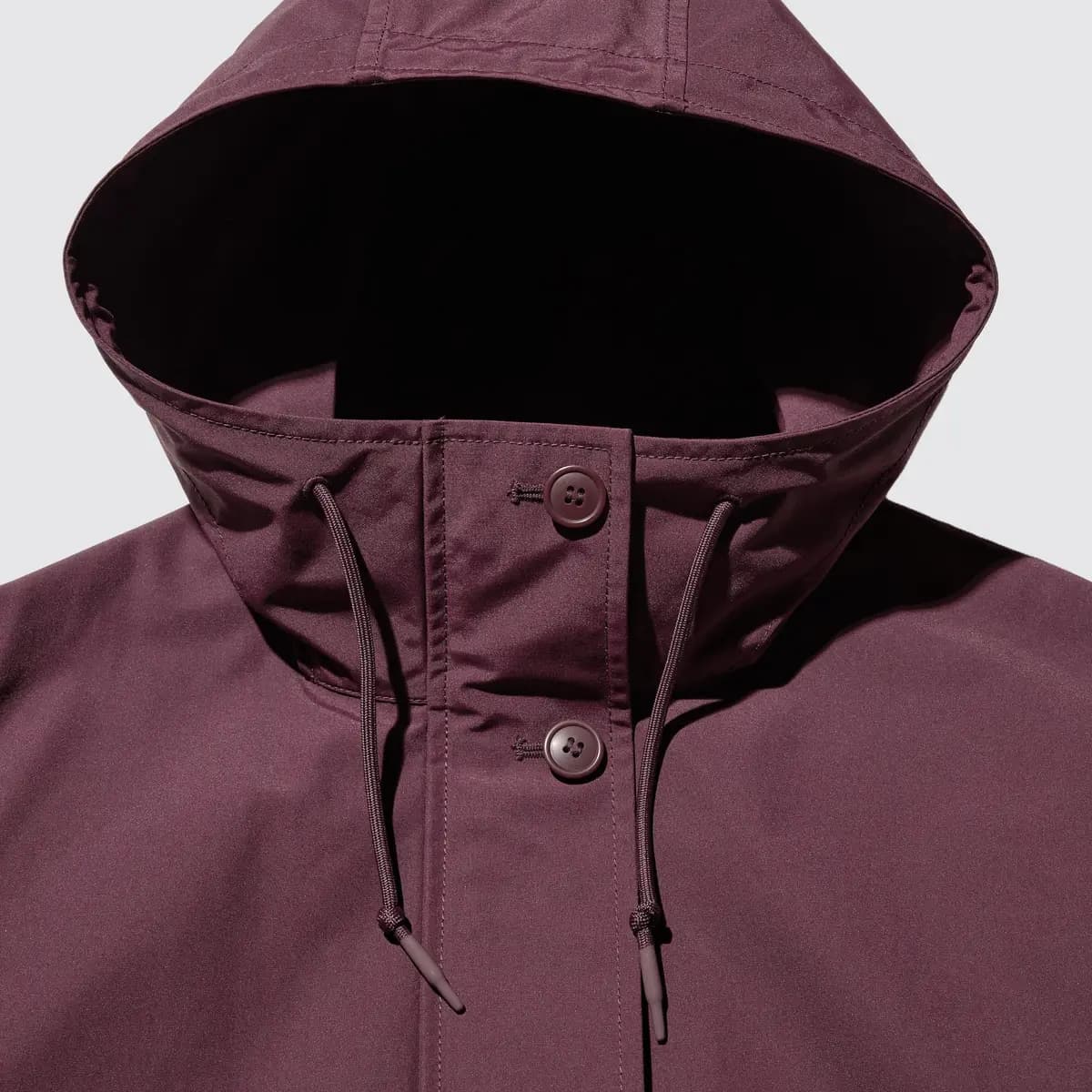 Uniqlo Cotton Blend Utility Parka Wine [Imported, Hand wash cold, Do not dry clean, Regular length.]