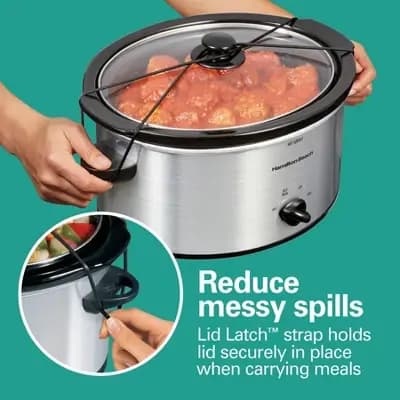 Hamilton Beach 6qt Portable Slow Cooker [6 Quart, 265 Watts, Ceramic]