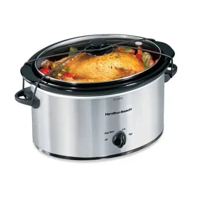 Hamilton Beach 6qt Portable Slow Cooker [6 Quart, 265 Watts, Ceramic]