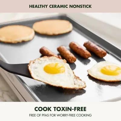 GreenPan Advanced Griddle with Warming Drawer [1500 Watts, 4.41 Pounds, Hand Wash]