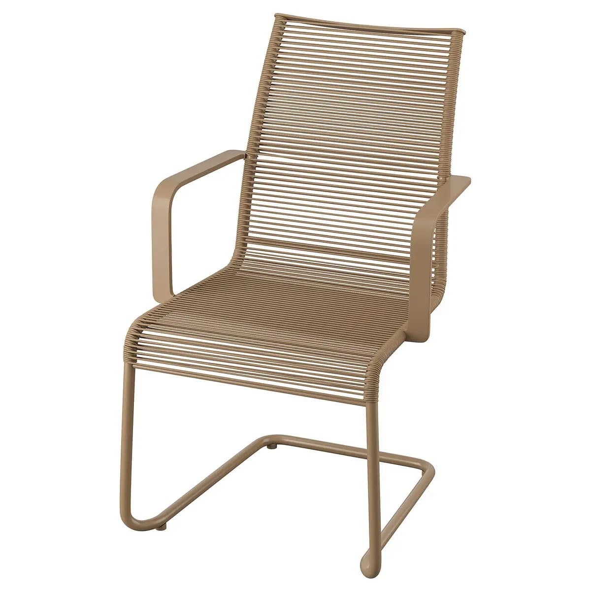 IKEA VÄSMAN Armchair, outdoor, brown [Width 21 1/4 ", Depth 23 1/4 ", Height 36 1/4 "]