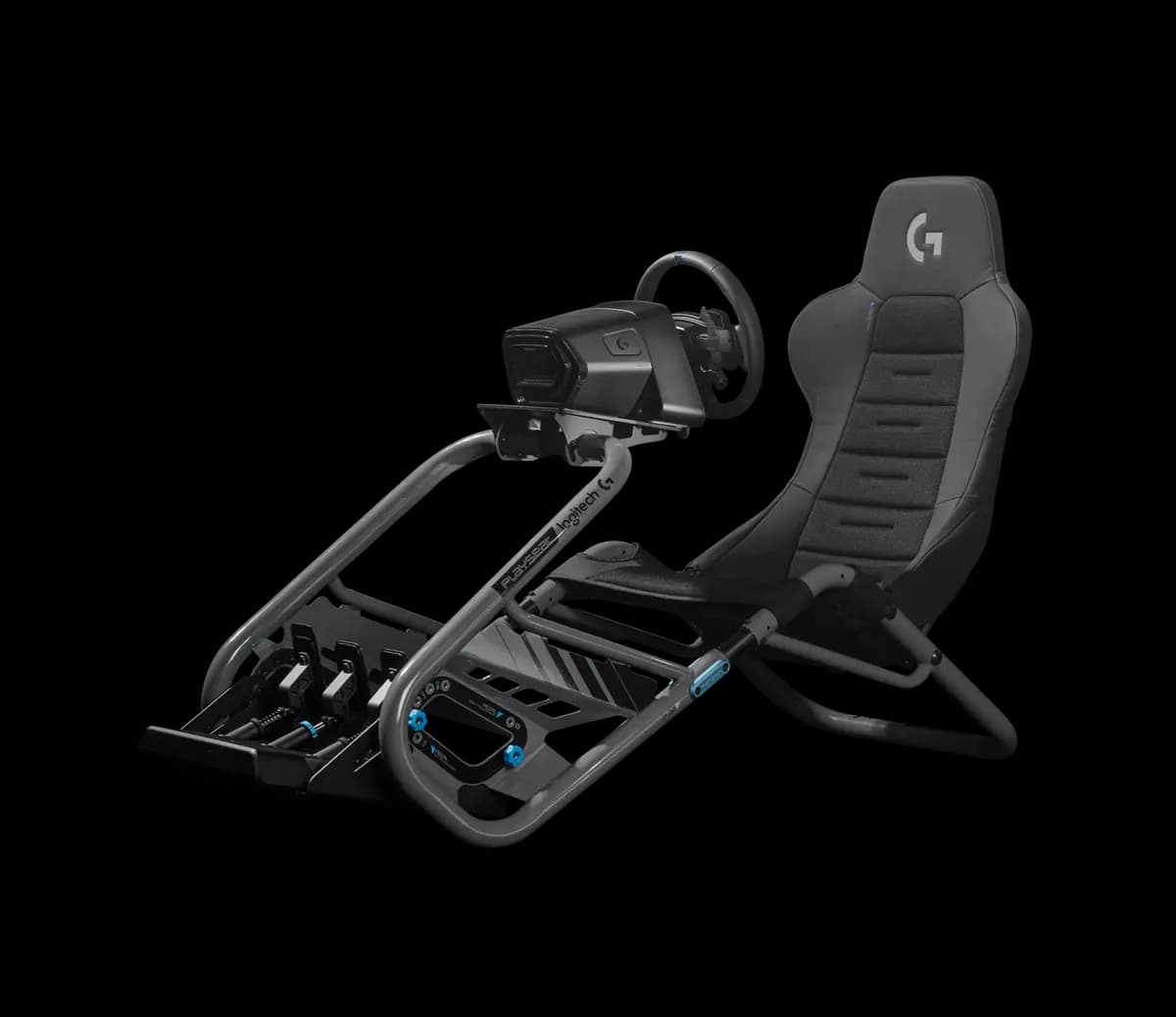 Logitech Playseat® Trophy Logitech G Edition - Black [39.37 in (100 cm), 22.83 in (58 cm), 55.12 in (140 cm)]
