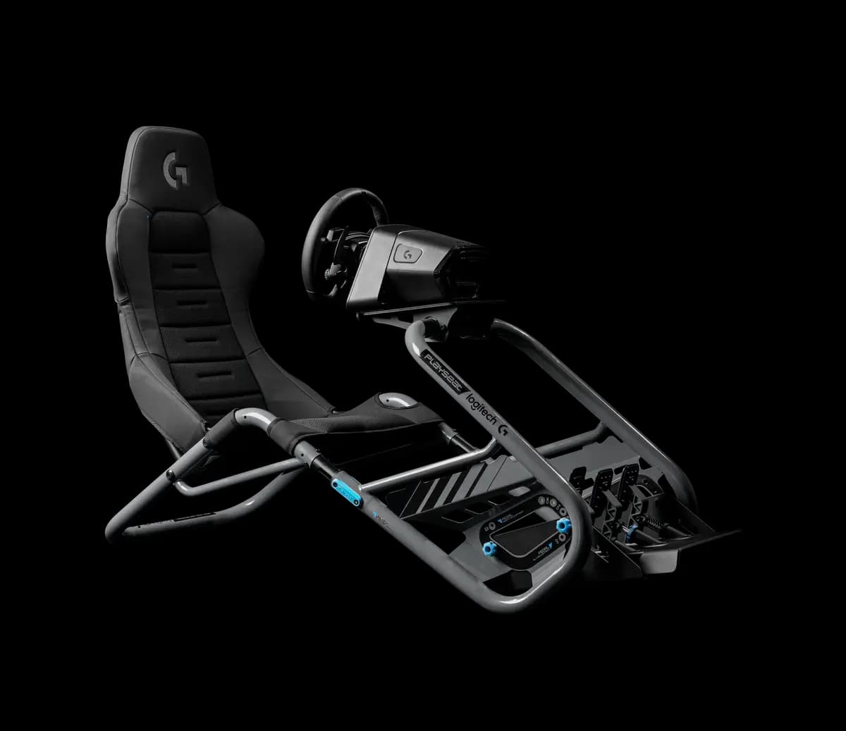 Logitech Playseat® Trophy Logitech G Edition - Black [39.37 in (100 cm), 22.83 in (58 cm), 55.12 in (140 cm)]