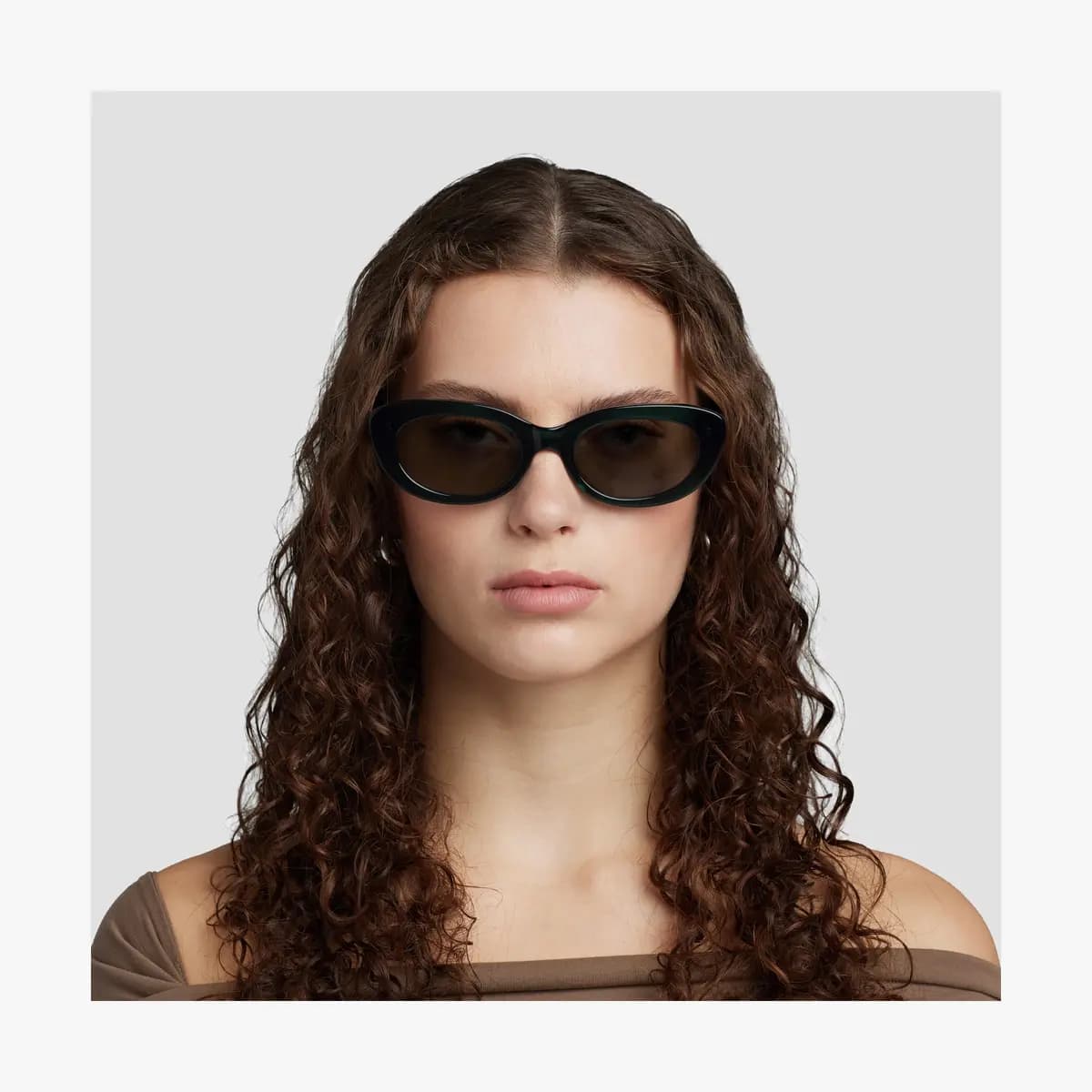 Monos Minaret Sunglasses Crystal Emerald / Grey Green Lens [Premium Mazzucchelli cellulose acetate frames, Medium, Lens colour]