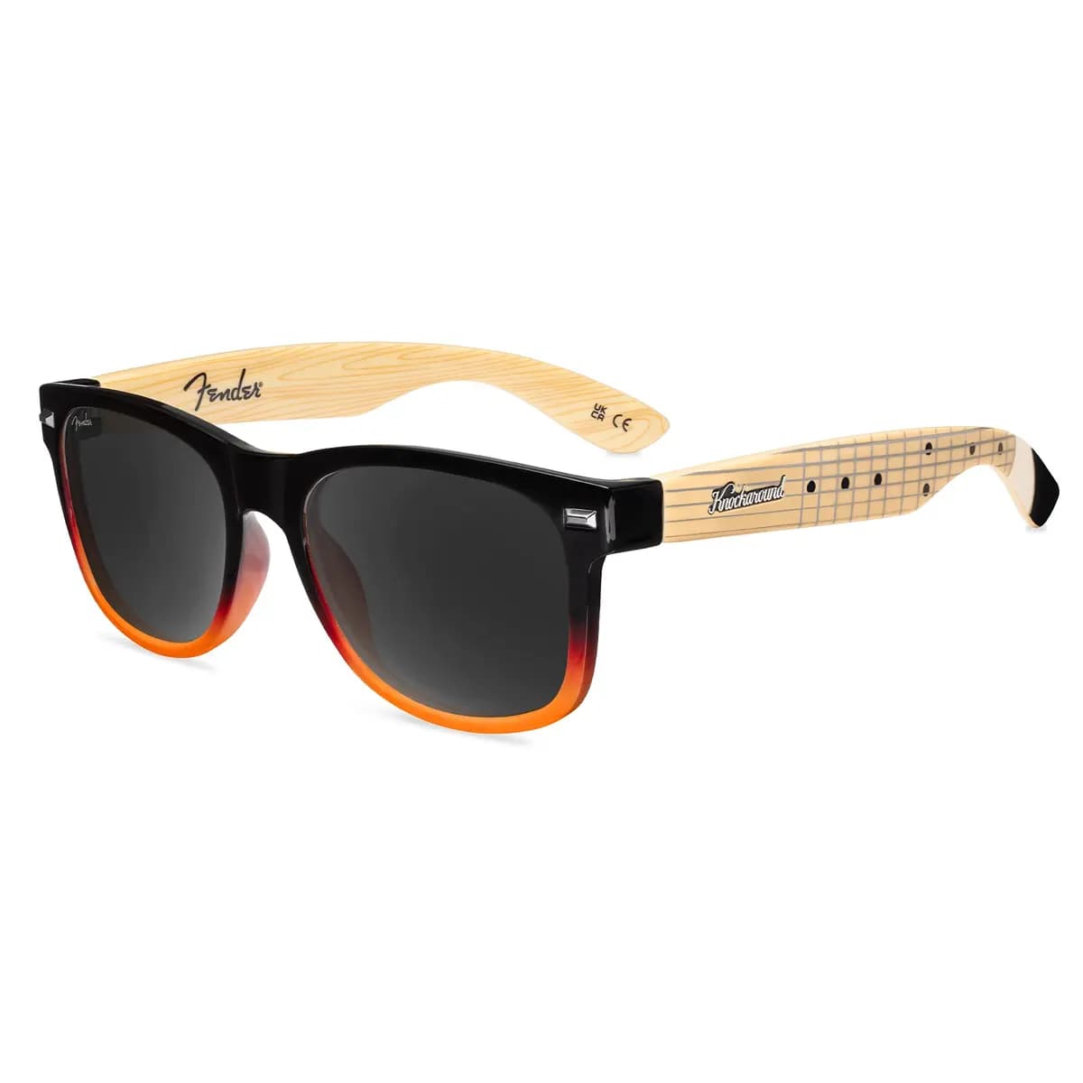 Knockaround Sunburst Stratocaster™ Fort Knocks [Polarized smoke lenses, Full UV400 eye protection, Glossy finish]