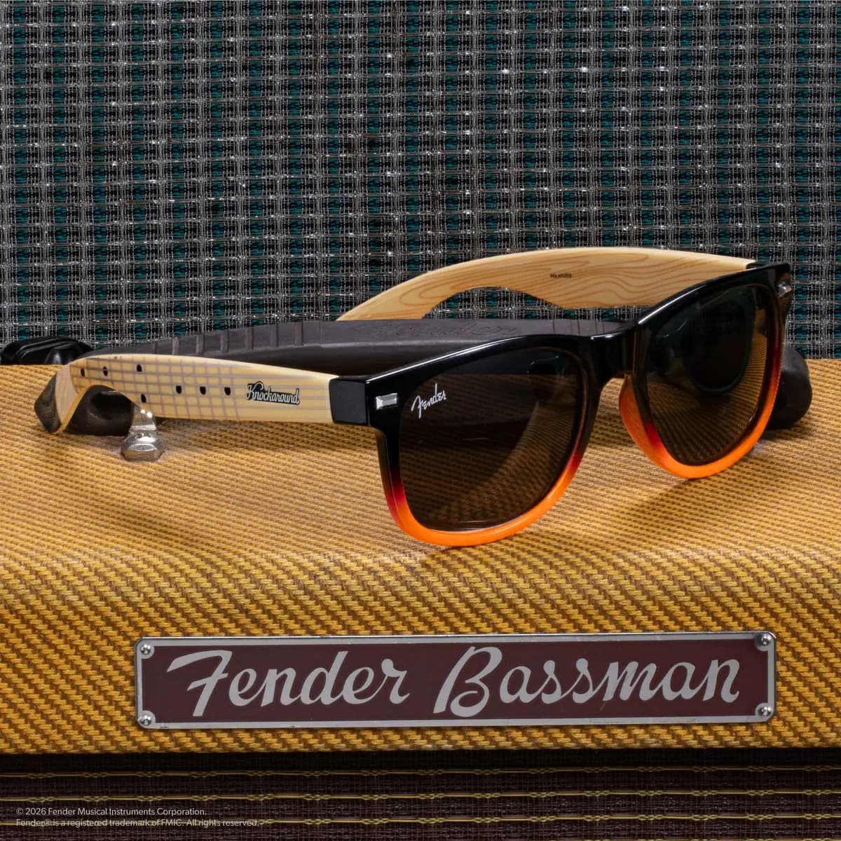 Knockaround Sunburst Stratocaster™ Fort Knocks [Polarized smoke lenses, Full UV400 eye protection, Glossy finish]