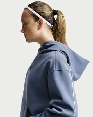 Caitlin Standard Issue Women's Dri-FIT Pullover Basketball Hoodie Diffused Blue/Diffused Blue [Body/Hood lining: 61% cotton/30% polyester/9% spandex, Machine wash, XS (0–2)-3XL]