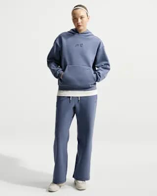 Caitlin Standard Issue Women's Dri-FIT Pullover Basketball Hoodie Diffused Blue/Diffused Blue [Body/Hood lining: 61% cotton/30% polyester/9% spandex, Machine wash, XS (0–2)-3XL]