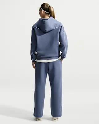 Caitlin Standard Issue Women's Dri-FIT Pullover Basketball Hoodie Diffused Blue/Diffused Blue [Body/Hood lining: 61% cotton/30% polyester/9% spandex, Machine wash, XS (0–2)-3XL]