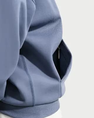 Caitlin Standard Issue Women's Dri-FIT Pullover Basketball Hoodie Diffused Blue/Diffused Blue [Body/Hood lining: 61% cotton/30% polyester/9% spandex, Machine wash, XS (0–2)-3XL]
