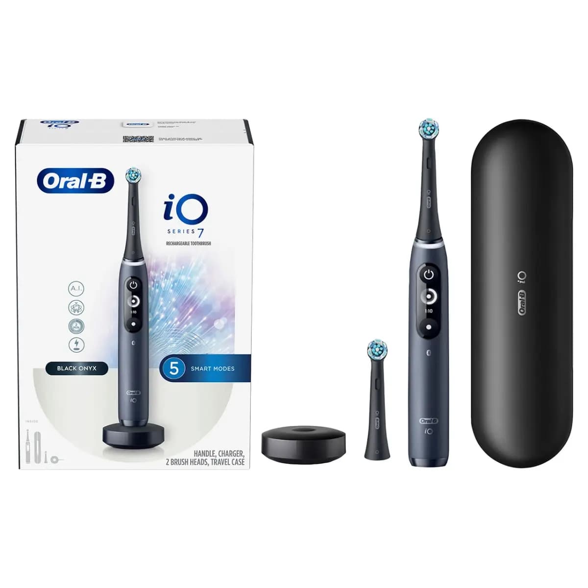 Oral-B Replacement Brush Head Sampler Pack, 4-ct [5 SMART Brushing Modes, Interactive Display, Artificial Intelligence]
