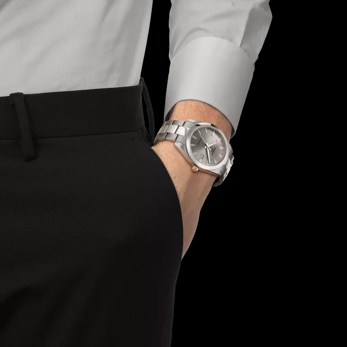 Tissot Gentleman 40mm Grey [40.00 mm, Quartz three hands, 100 m]