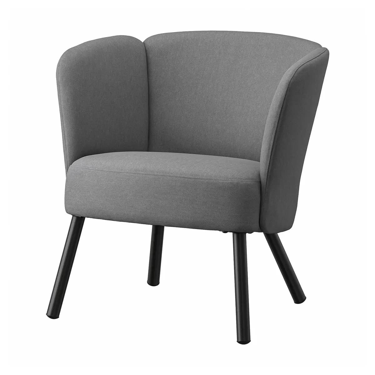 IKEA HERRÅKRA Armchair, Vissle gray [Width 28 ", Depth 26 ", Height 28 3/4 "]