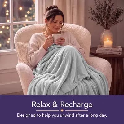 DreamLab Crystal Reversible 15lbs Weighted Blanket with Removable Cover Gray - DreamLab [100% Glass Beads, 15 Pounds, Non-Woven Fabric]