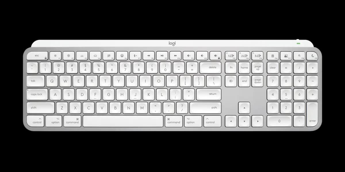Logitech MX Keys S for Mac - Pale Grey - English US (QWERTY) [5.18 in (131.63 mm), 16.94 in (430.2 mm), 0.81 in (20.5 mm)]