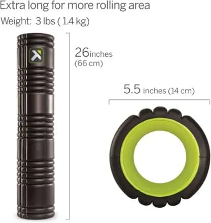 Trigger Point Performance GRID 2.0 Foam Roller Black [Multisport, EVA foam, 5 x 26 inches]