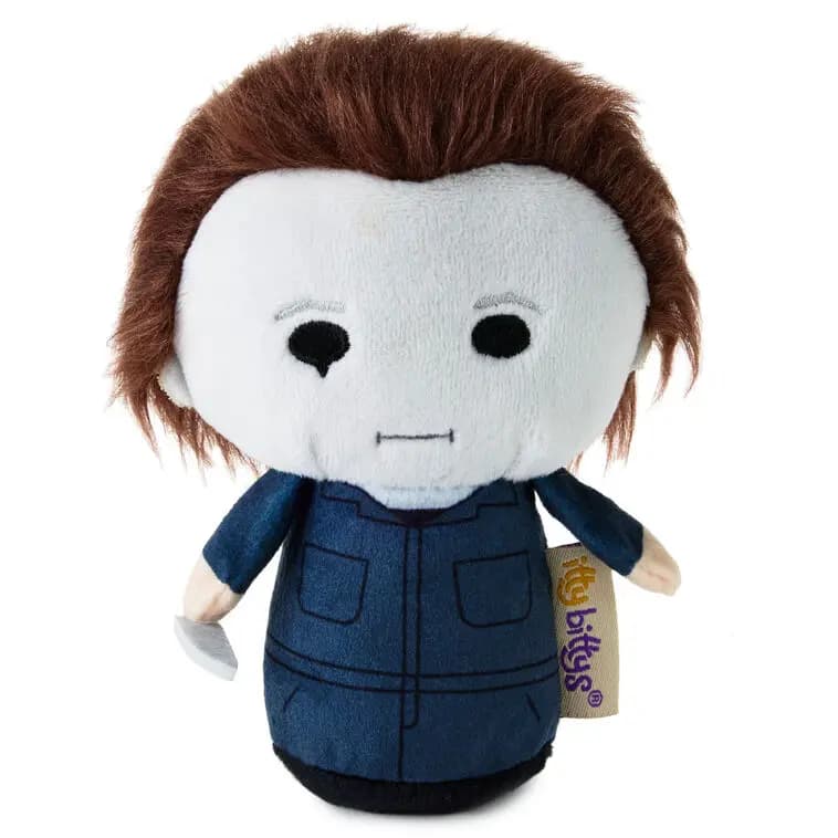 itty bittys Halloween II Michael Myers Plush, 4.5" [3.5'' W x 4.5'' H x 2.25'' D, Plush fabric., To clean, wipe with damp cloth., 1KDD2299]