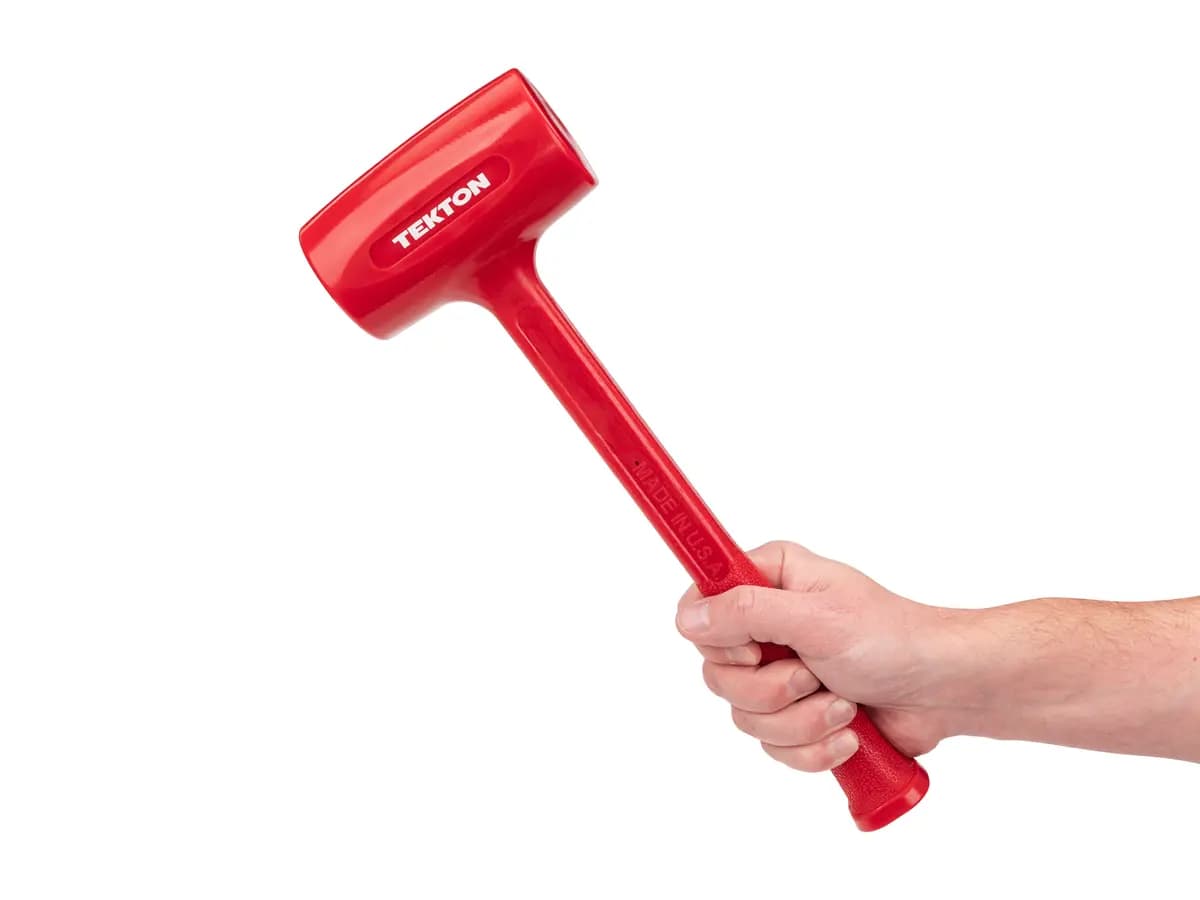 TEKTON 45 oz. Dead Blow Hammer [A. Length (in.) 14.5, B. Width (in.) 4.6, C. Height (in.) 2.4]