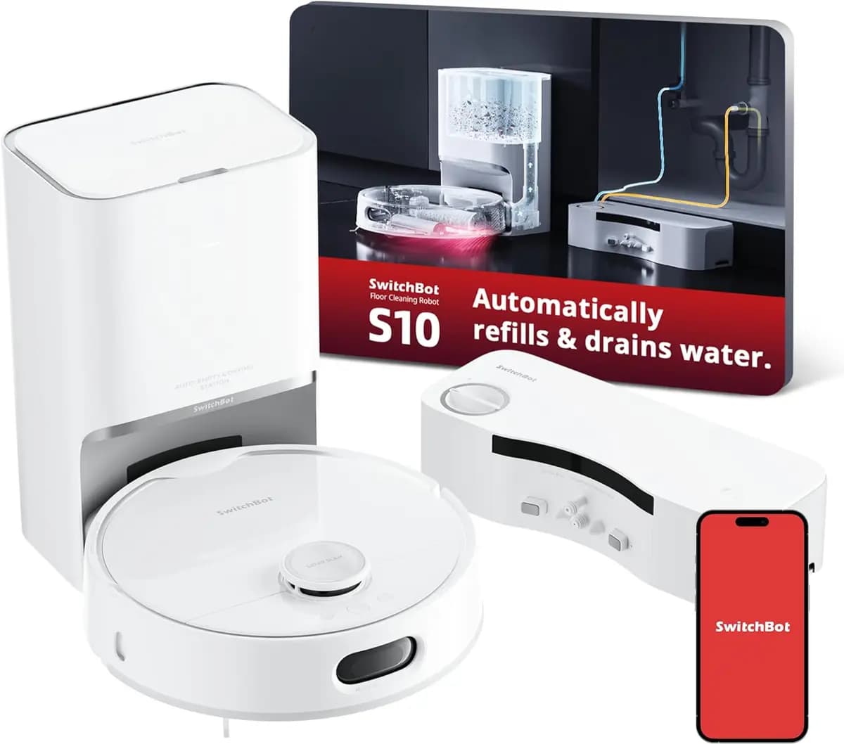 SwitchBot S10 [6500Pa, up to 70 days, hot air drying]