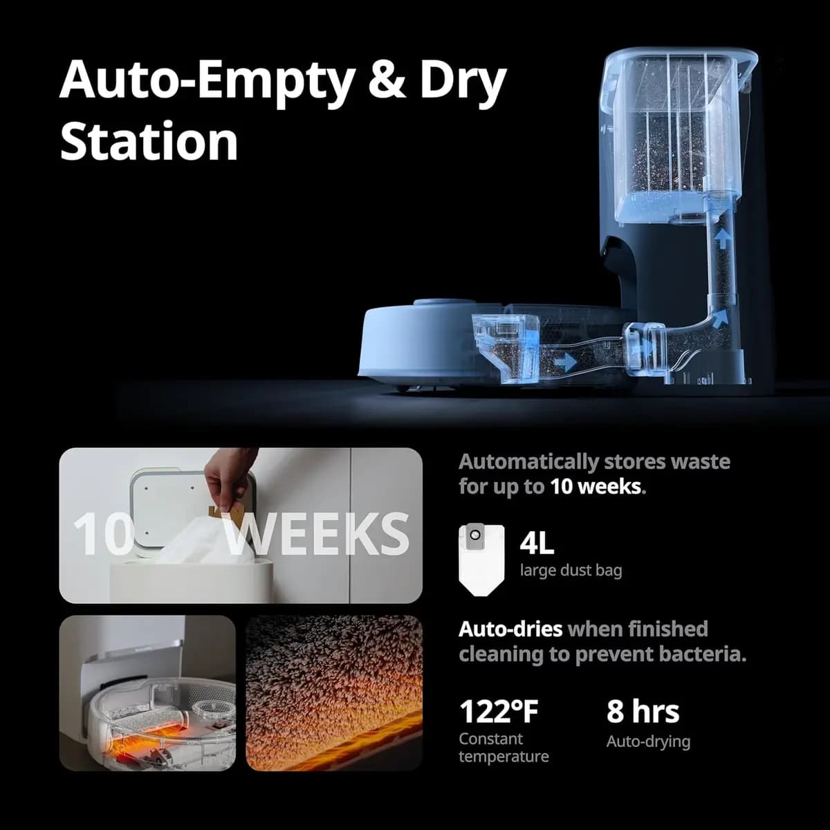 SwitchBot S10 [6500Pa, up to 70 days, hot air drying]