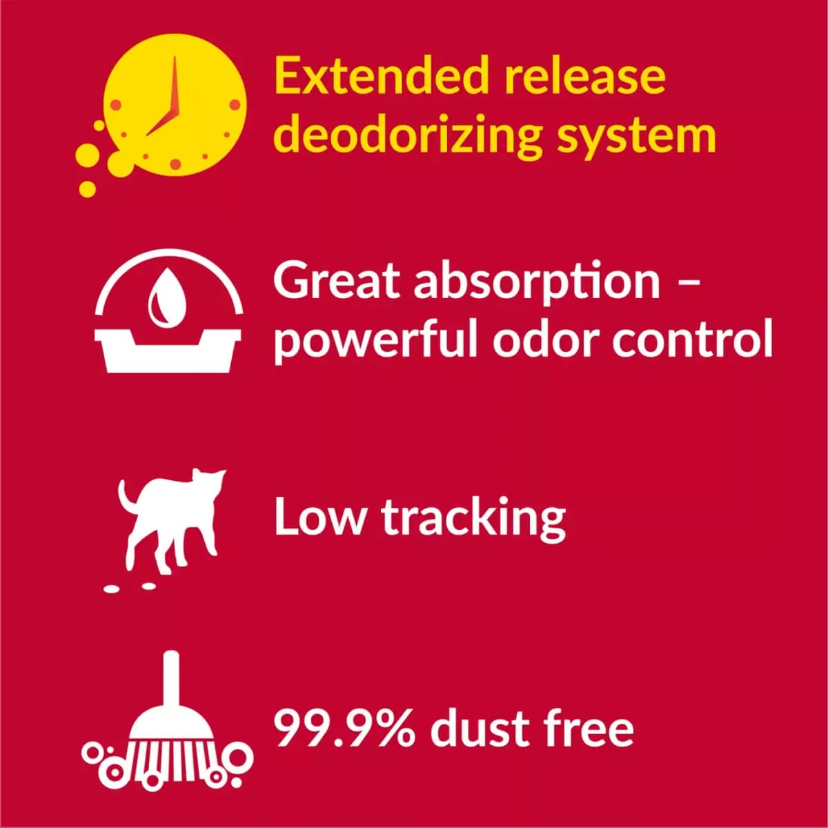 Purina® Tidy Cats® 24/7 Performance Non-Clumping Multi-Cat Clay Cat Litter - Low Dust [Features & Benefits Extended–release non–clumping cat litter, Species Cat, Brand Tidy Cats, B