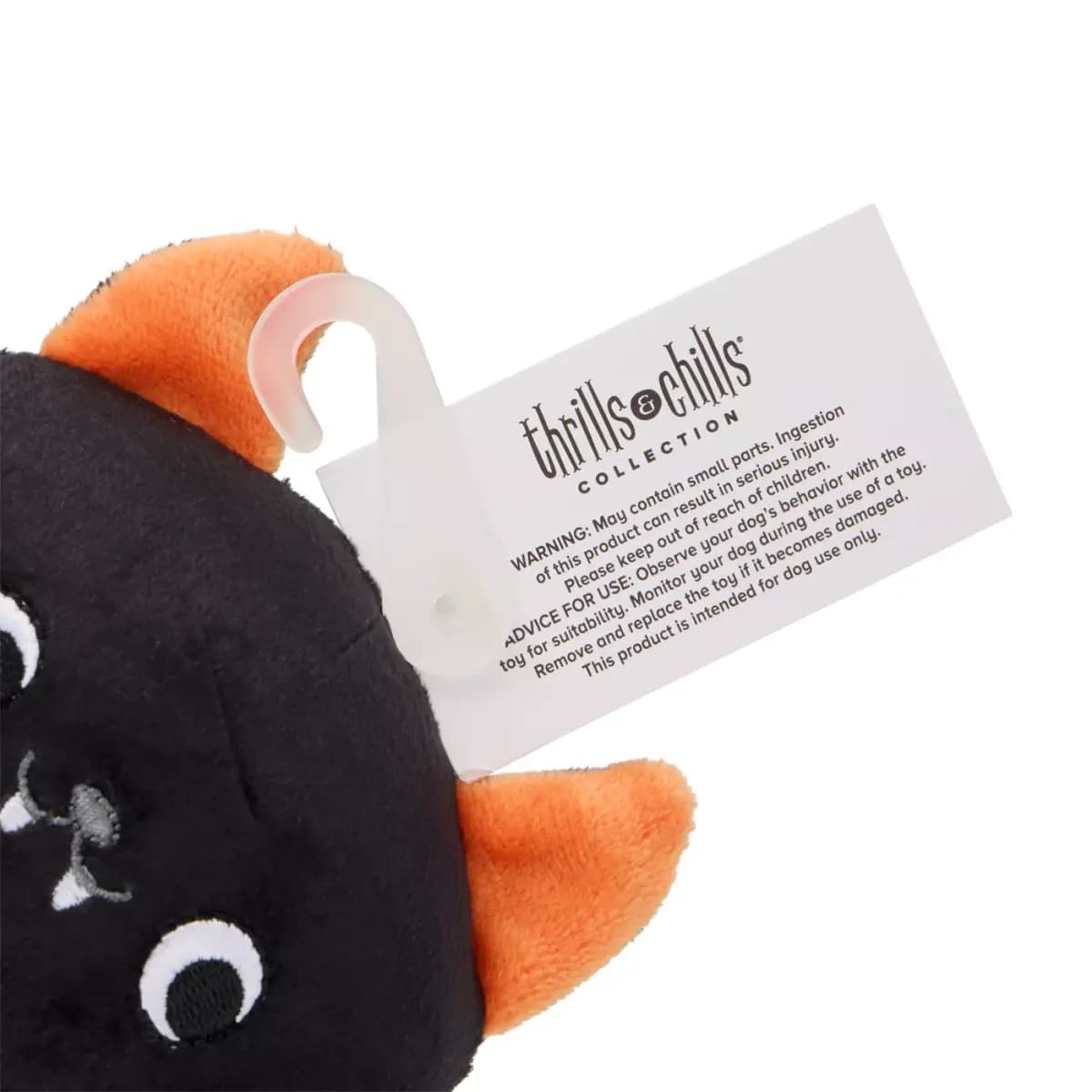 Thrills & Chills™ Halloween Plush Bat Dog Toy [Brand Thrills & Chills®, Includes 1 Plush Toy, Intended For Dogs, Activity Fetch, Play, Noisemaking]