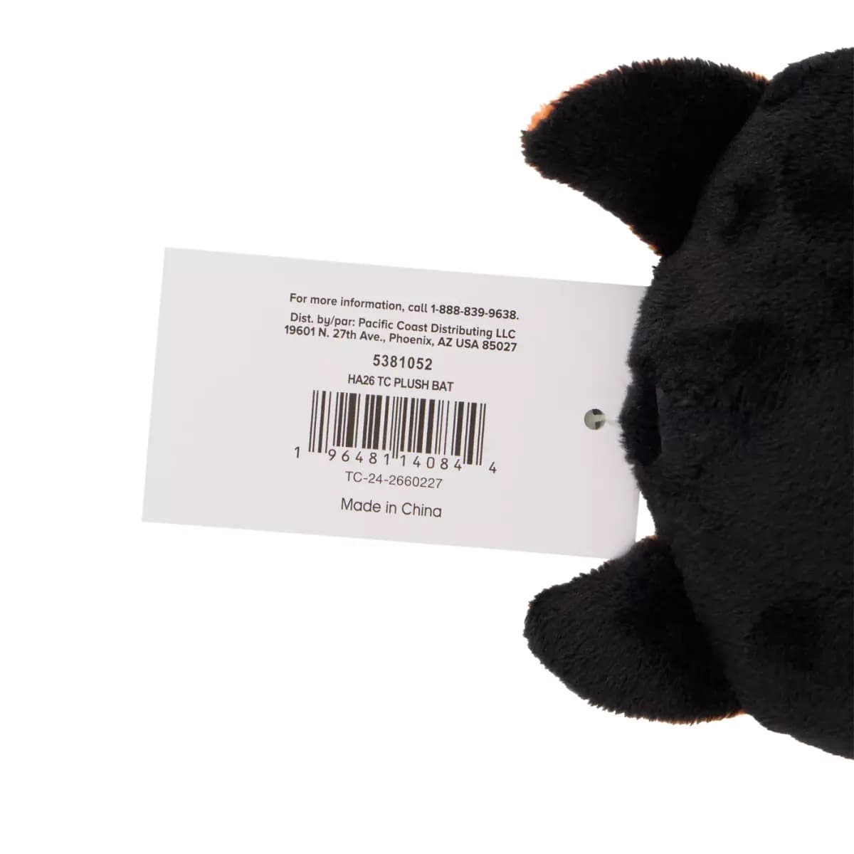 Thrills & Chills™ Halloween Plush Bat Dog Toy [Brand Thrills & Chills®, Includes 1 Plush Toy, Intended For Dogs, Activity Fetch, Play, Noisemaking]