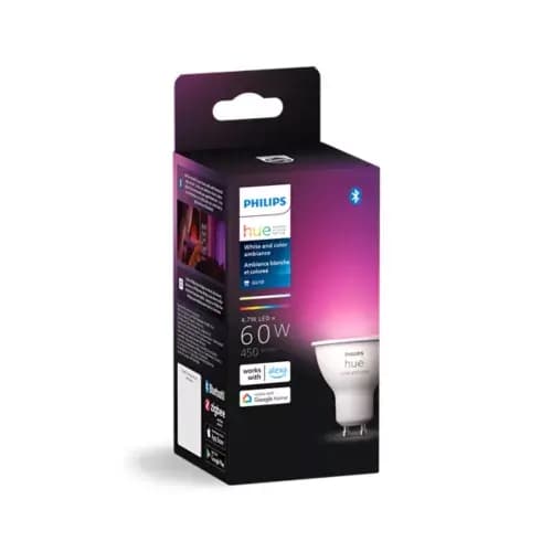 Philips Hue GU10 - smart spotlight [046677584658, 50x57x50 mm, 50,000]
