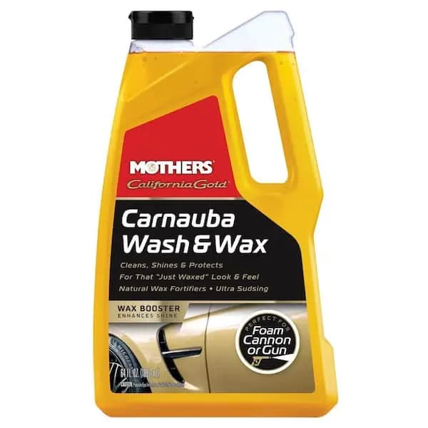 MOTHERS 64 oz. California Gold Carnauba Car Wash and Wax Liquid, 05674 [Automotive Part Type: Car Wash Soap, General Part Type: Car Wash Soap, Pack Size: 1]