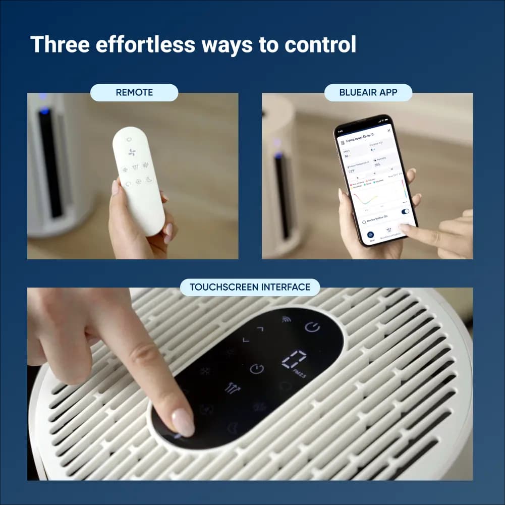 Blueair ComfortPure 3-in-1 Air Purifier T20i [27.4 in x 13.6 in x 13.6 in, 26.9 lb, 36 W]