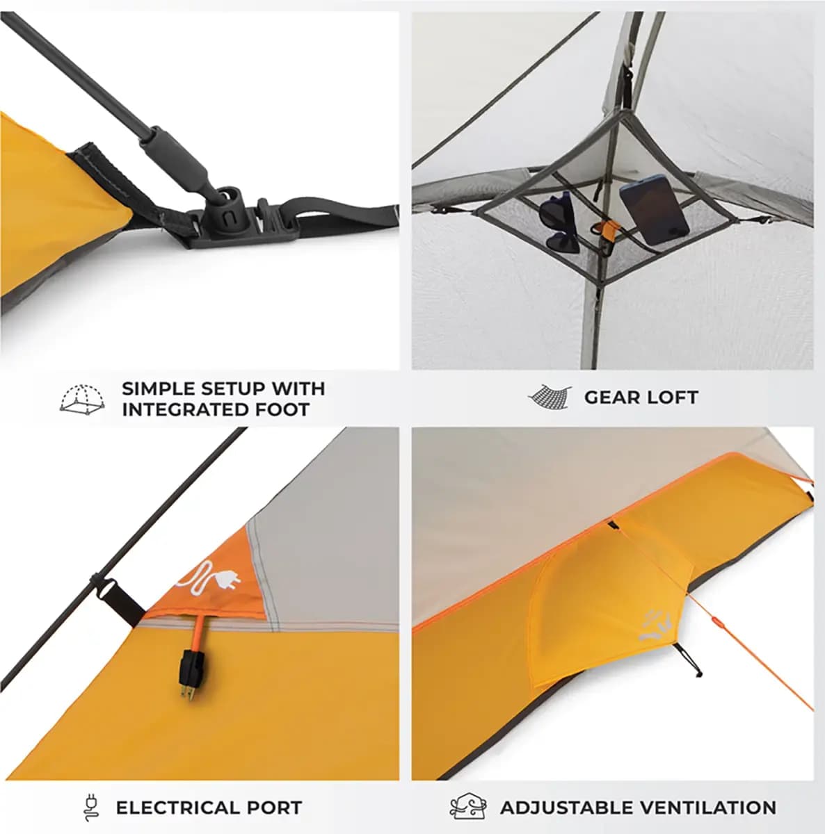 CORE CORE Equipment 3 Person Dome Tent [No, Camping, 7]