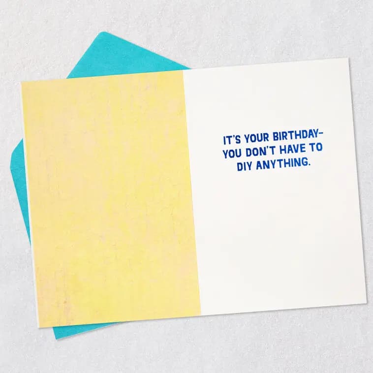 DIY Fix-It Funny Birthday Card [Dimensions 5" x 7.25", Sustainability Made with 100% recycled paper., Item number 449ZZB7981]