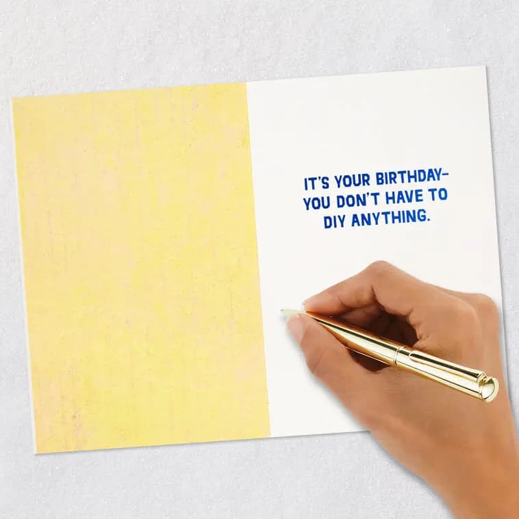 DIY Fix-It Funny Birthday Card [Dimensions 5" x 7.25", Sustainability Made with 100% recycled paper., Item number 449ZZB7981]