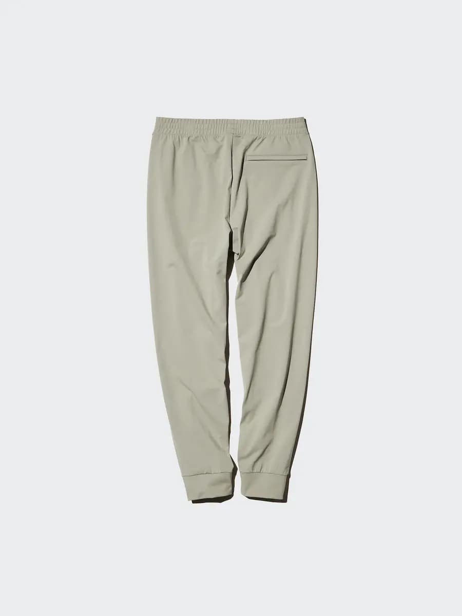 Uniqlo Ultra Stretch Active Jogger Pants Beige [Imported, With quick-drying "DRY-EX" technology., Smooth "AIRism" for stay-fresh comfort.]