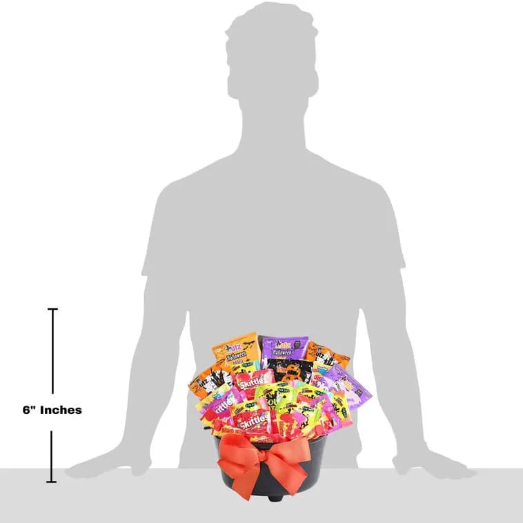 Witch's Cauldron of Treats Halloween Gift Basket [10x9x6, Plastic, Manufactured in a facility that also, 734038074466]