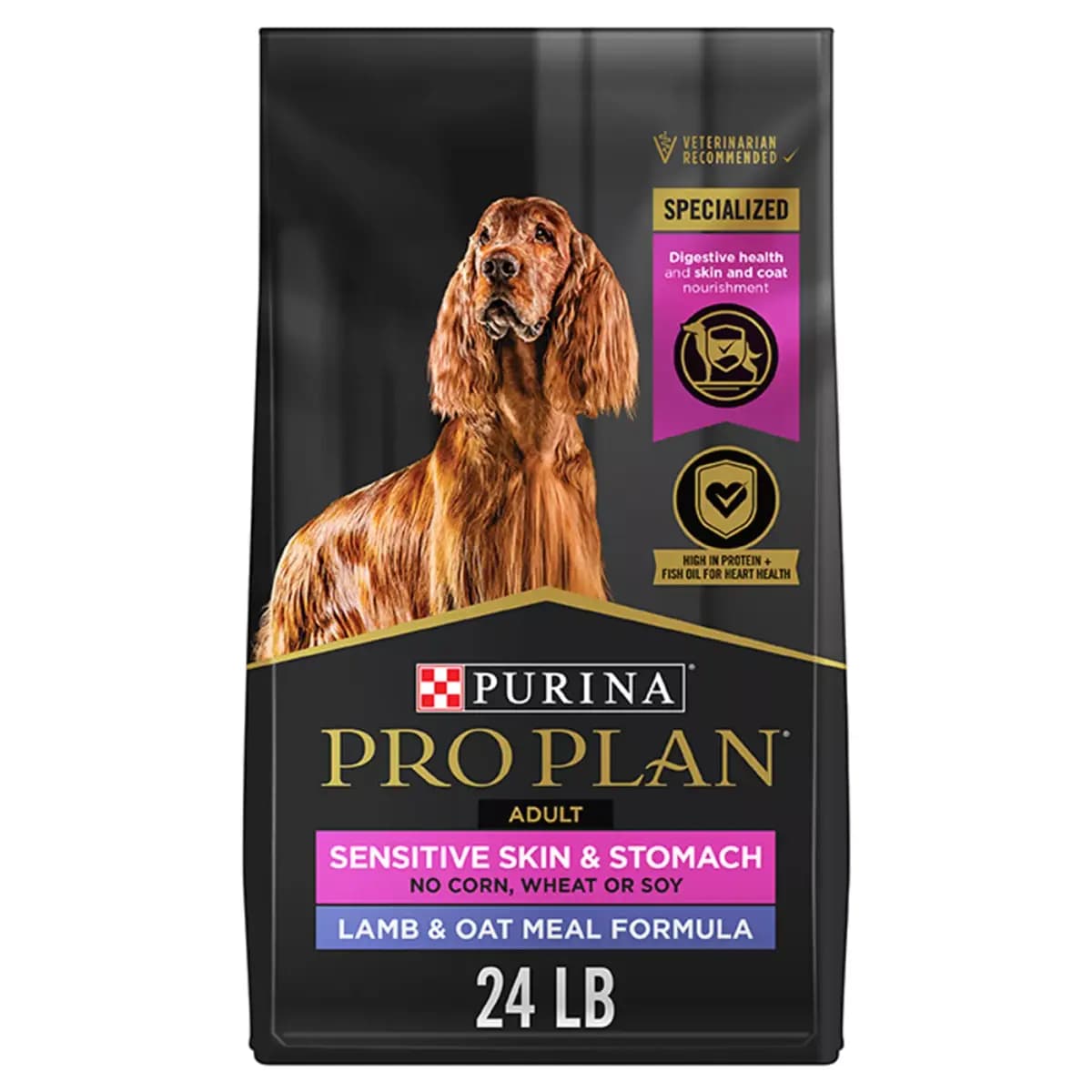 Purina Pro Plan Sensitive Skin and Sensitive Stomach Dry Dog Food Lamb and Oat Meal Formula [Species Dog, Brand Pro Plan Sensitive Skin & Stomach Formul, Food Type Kibble, Breed Si