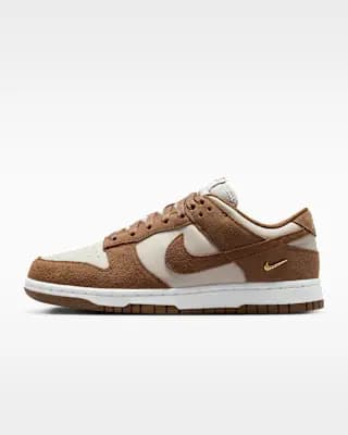 Nike Dunk Low Suede Women's Shoes Light British Tan/Cream II/White/Light British Tan [Light British Tan/Cream II/White/Light British Tan, W 5 / M 3.5, W 5.5 / M 4, W 6 / M 4.5, W 6