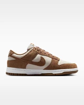 Nike Dunk Low Suede Women's Shoes Light British Tan/Cream II/White/Light British Tan [Light British Tan/Cream II/White/Light British Tan, W 5 / M 3.5, W 5.5 / M 4, W 6 / M 4.5, W 6