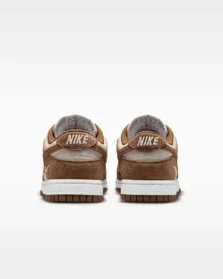 Nike Dunk Low Suede Women's Shoes Light British Tan/Cream II/White/Light British Tan [Light British Tan/Cream II/White/Light British Tan, W 5 / M 3.5, W 5.5 / M 4, W 6 / M 4.5, W 6