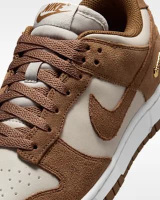 Nike Dunk Low Suede Women's Shoes Light British Tan/Cream II/White/Light British Tan [Light British Tan/Cream II/White/Light British Tan, W 5 / M 3.5, W 5.5 / M 4, W 6 / M 4.5, W 6