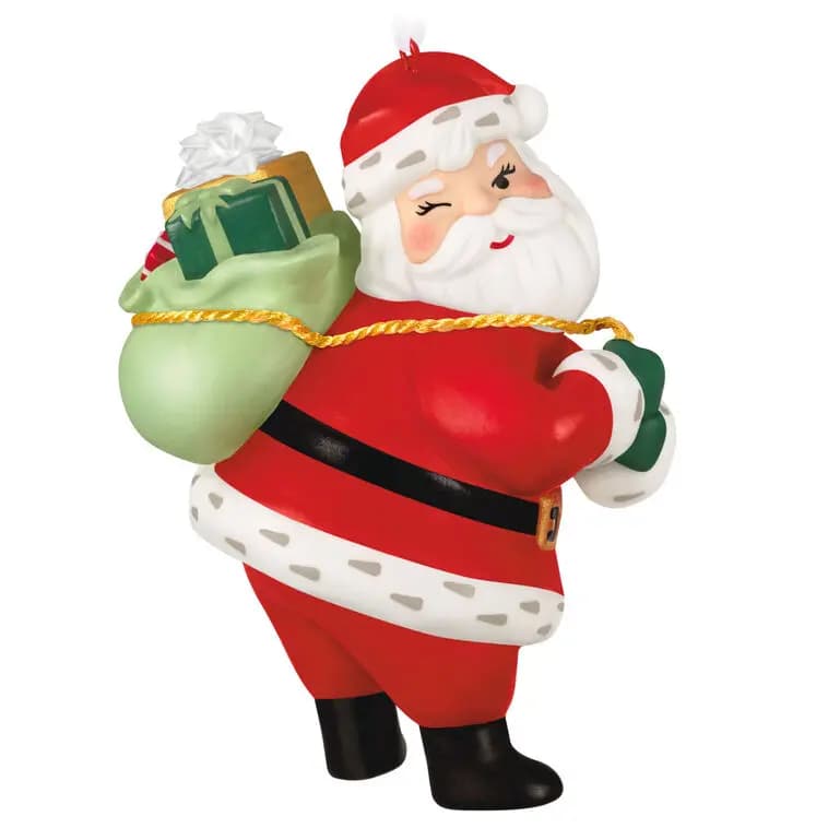 Mini Sweet Mrs. Claus Ornament, 1.5" [MINIATURE 0.75 x 1.5 x 0.75, Plastic ornament with hanger attachm, One 2026 miniature Hallmark Keepsake, Tammy Haddix]