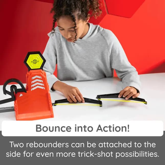 Fat Brain Toys Magshuto Vert Tower Magnet-Launching Action Toy Creative Set for Ages 6 and Up [Magnetic trick-shot kit featuring a vertical ramp with other built-in stunts, Encoura