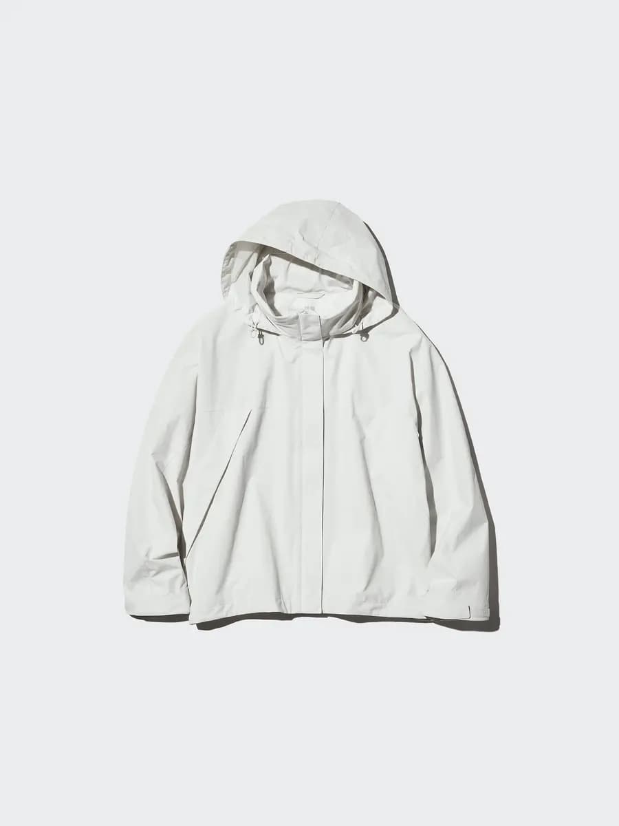 Uniqlo Windproof Stand Blouson Off White [Imported, Hand wash cold, Do not dry clean, Adjust the hem to create your own style.]